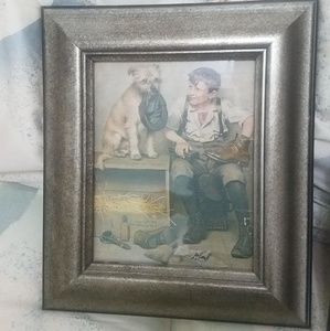 Adorable framed picture